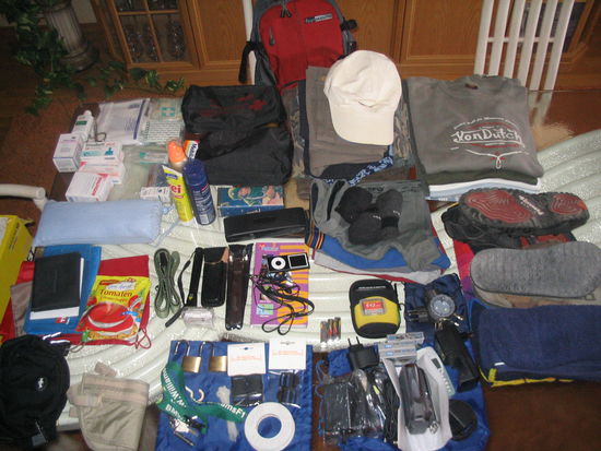 Hab ich alles?
Wie kg sind es wohl?