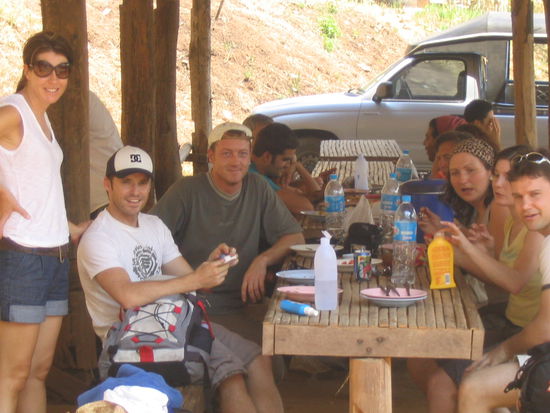 gemeinsames mahl bevor es richtig los ging