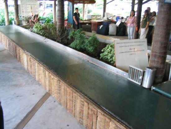 gepaeckband am flughafen koh samui