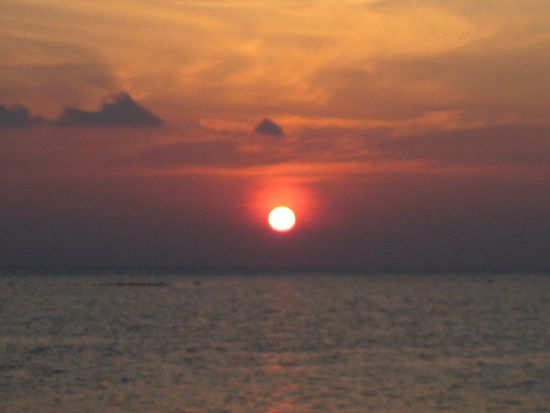 sonneruntergang vor der tuere