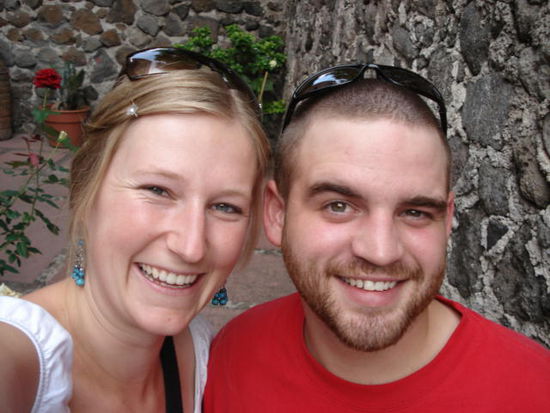 Mein kleiner Bruder Matthew (ohne Spanischkenntnisse!) und ich.
