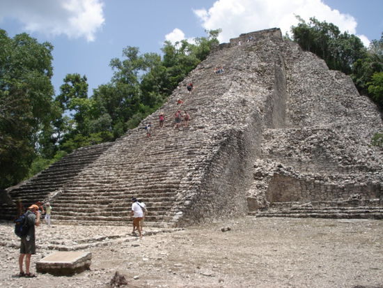 Die Pyramide de Nohoh Mul: Mit 120 Stufen die höchste auf der Halbinsel Yucatan.