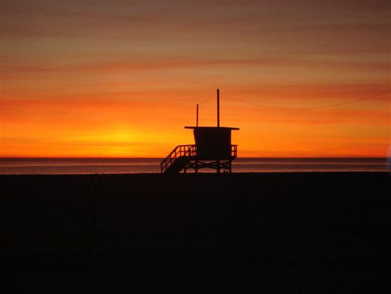 Sonnenuntergang am pazifischen Meer