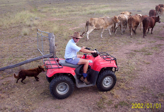 Richard auf seinem Quad