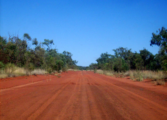 typische australische Strasse