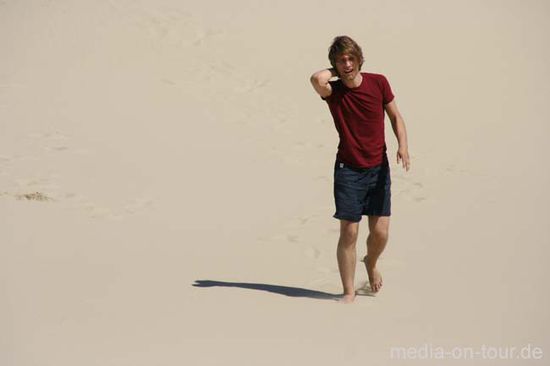 Erst die Sanddünen runterstürzen und dann jammern