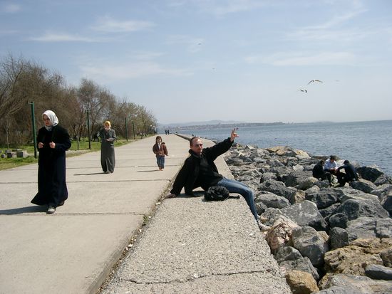 Am Ufer des Marmara-Meeres.