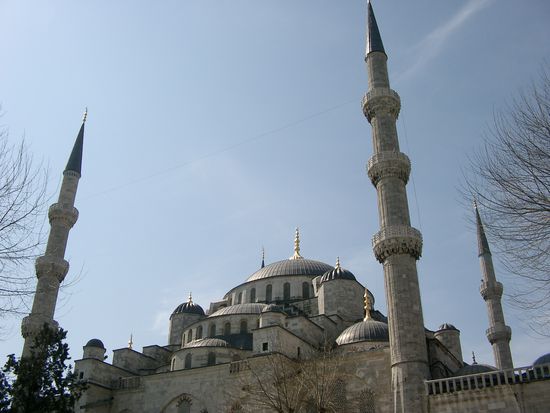 Die Blaue Moschee.