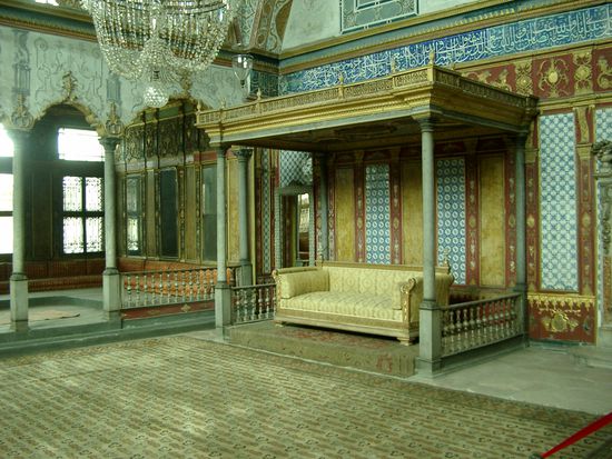Top Kapi, Zeremoniensaal im ehemaligen Harem.