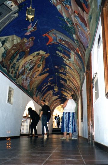 Orthodoxe Kunst im noch orthodoxeren Kloster.