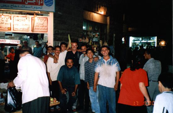 Stelldichein mit den versammelten Obsthändlern Ammans.