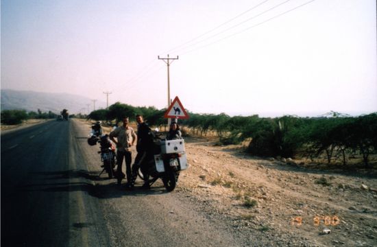 Mit Tina und Michael am Toten Meer.