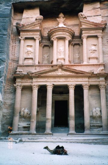 Die Schatzkammer Petras, bekannt aus Indiana Jones und der letzte Kreuzzug