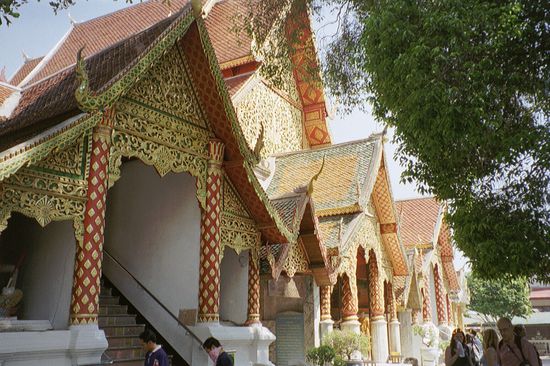 Der schönste Tempel unserer Reise: Wat Phra That Doi Suthep.