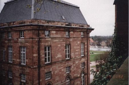 Blick aus der Jugendherberge in Saverne.
Hat was für sich, im Schloss zu wohnen.