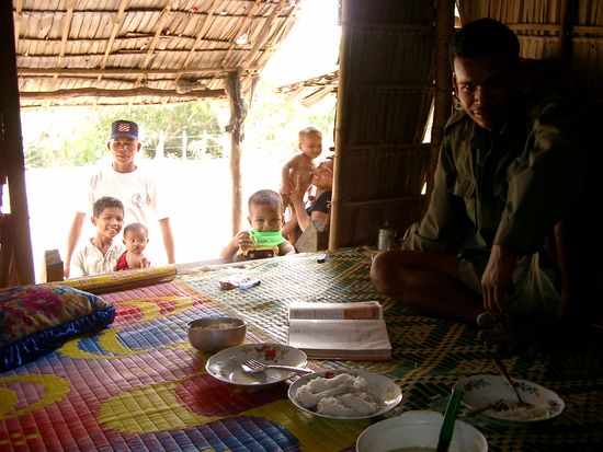 Ein einfaches Essen und ein amerikanisches Mathematikbuch.