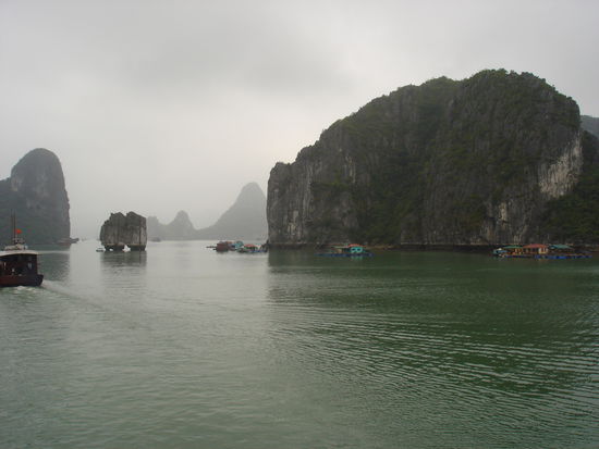 Aussicht zu Beginn der Fahrt