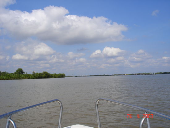 unglaublich breit dieser Fluss