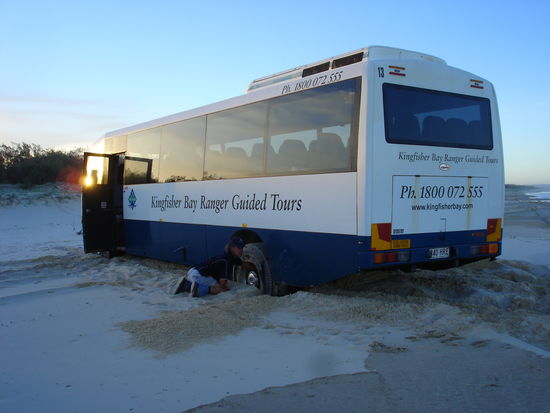 Wir sitzen tatsaechlich fest...haben wir so jedoch nicht gebucht...