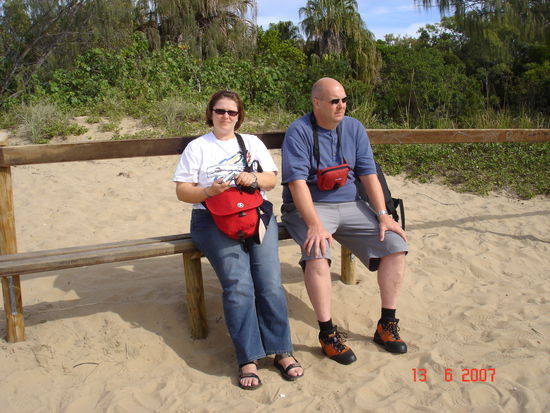 ..am Strand von Agnes Water..