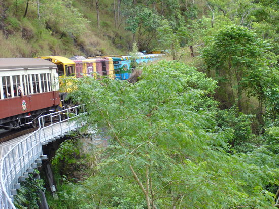 ...hinauf in die Berge...