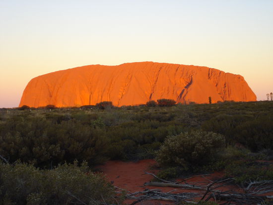 Sunset am Uluru
