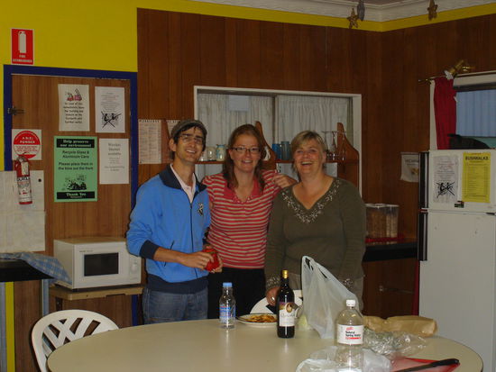 ...wir haben toll zusammen gekocht und gequatscht.. von li Philip aus Suedtirol und Judith aus der Schweiz..