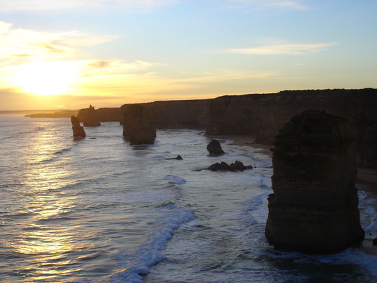 Sonnenuntergang an den 12 Apostels