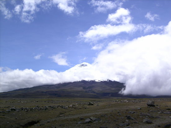 Aussicht von 3700 m auf den Cotopaxi