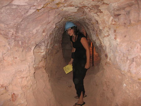 Simone in der "Old Timers Mine"