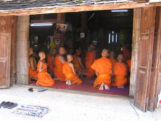 ein buddhistische Zeremonie