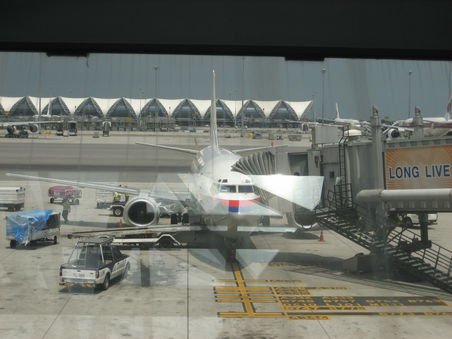 unser Flugzeug nach KL
