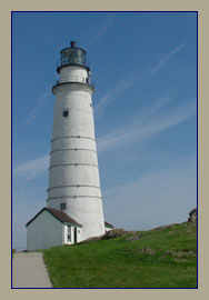 Boston Lighthouse grüsst seine Gäste
schon in der Ferne