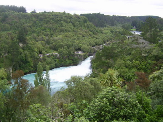 Blick auf die Huka-Falls