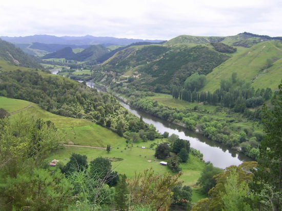Blick von der Lodge in das Tal