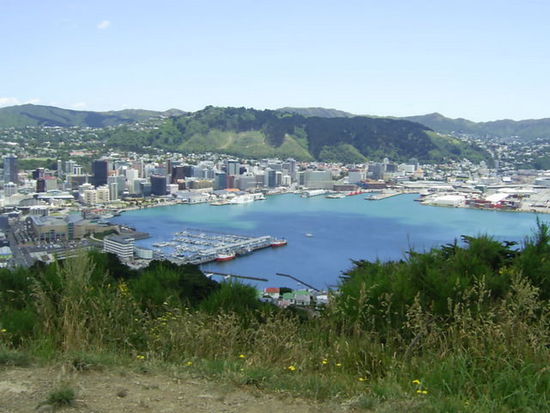 Blick vom Mount Victoria auf Wellington