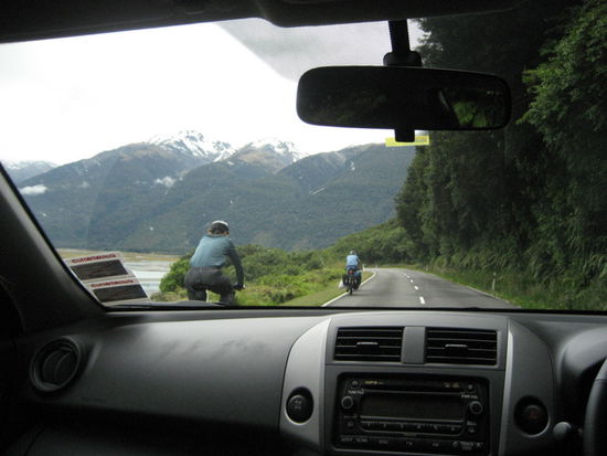 Strecke über den Haast-Pass
