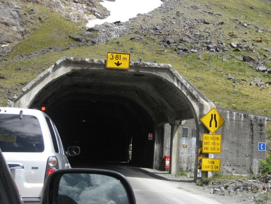 Vor dem Homer-Tunnel