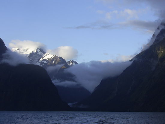 Sonnenuntergang im Milford Sound