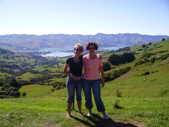 Blick auf die Bucht von Akaroa