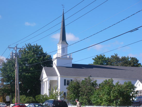 Eine weiße Kirche von Bar Harbor!