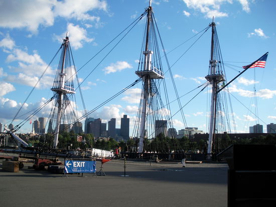 Die kriegserfahrene USS Constitution, erbaut 1797