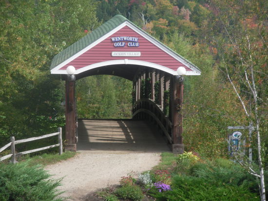 Covered Bridge eines Golf Clubs nördlich von Conway
