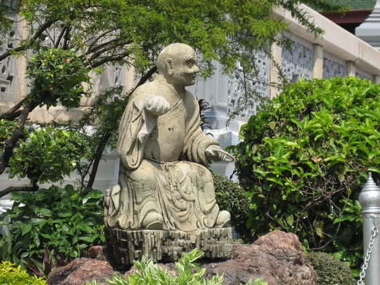 Steinfigur im Grand Palace, Bangkok
