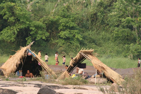 Am Mekong zwischen Pakxe und Champasak (Laos)