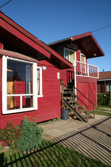 aber immer in Holzbauweise und farbig gestrichen.