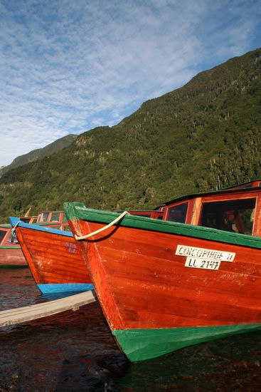 Der Hafen von Petrohué.