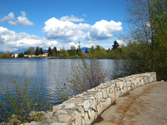 Mill Lake im Fruehling