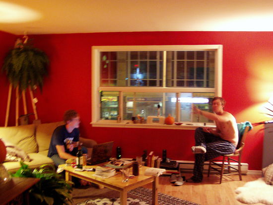 eliot und shawn, zwei studenten, bei denen ich in toronto mehrere naechte geschlafen hatte.