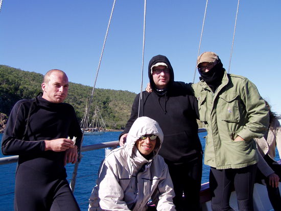 alex, stromberg, marco und ich - scheisse war das kalt!!!!